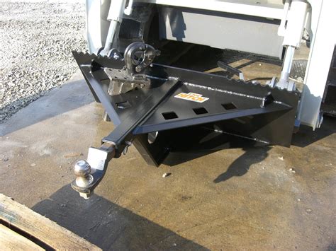 equipment trailer skid steer|skid steer trailer hitch attachment.